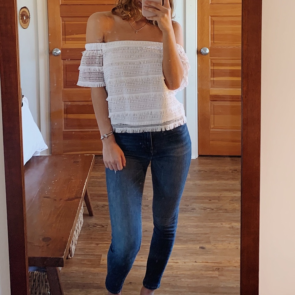 Lacey White Top